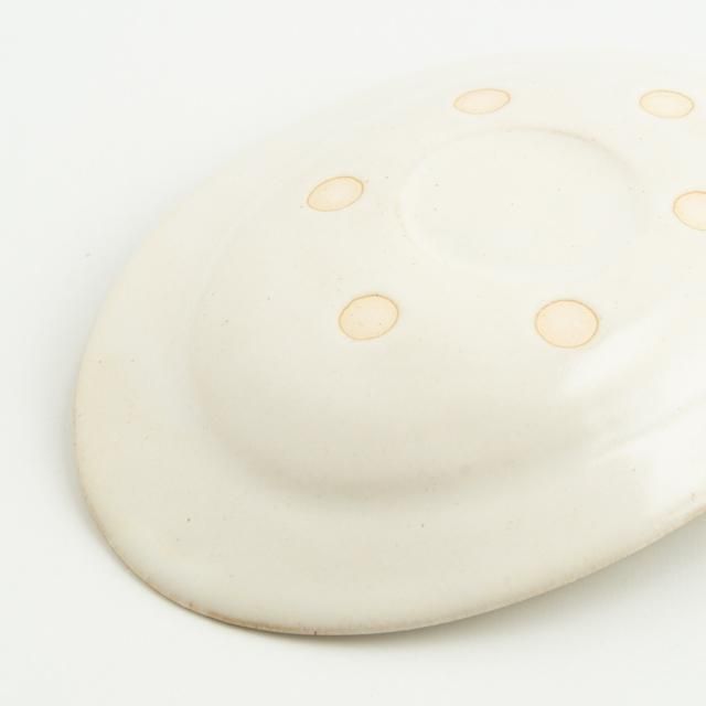 Awabi ware アワビウェア オーバル皿S 白磁｜陶器 作家物 うつわ