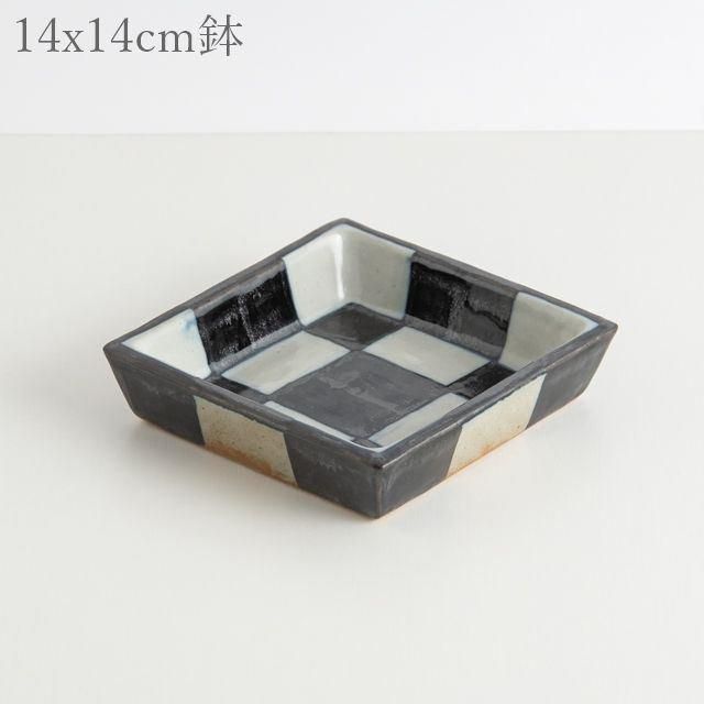 和食器　袖師焼　四代　尾野晋也作　呉須文　重箱　共布共箱　V　8774 和食器 布志名焼 袖師窯 茶碗 大 11.5cm 二色 | うつわの店