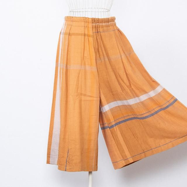 tamaki niime 播州織ワイドパンツ tamaki niime 玉木新雌 ワイドパンツ wide pants short 06