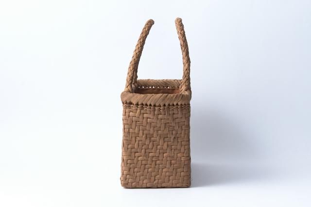 山葡萄バッグ和風網代 山葡萄かごバッグ 細網代（大）縦長2 - くらし舎(クラシシャ