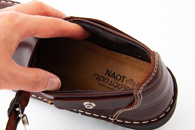 NAOT MALTA マルタ ストラップシューズ Buffalo Leather（赤茶