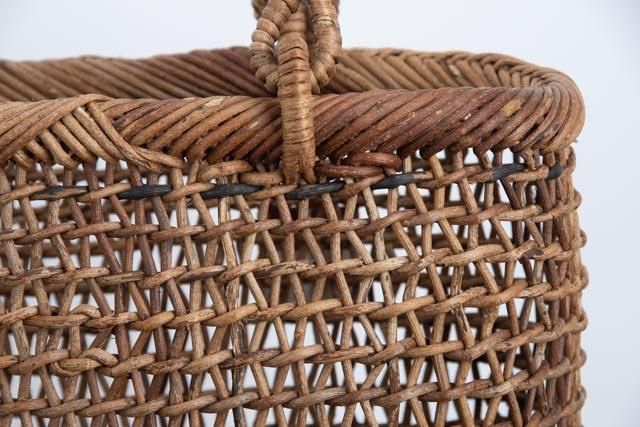 アンティーク　籠　アケビ あけび籠 B