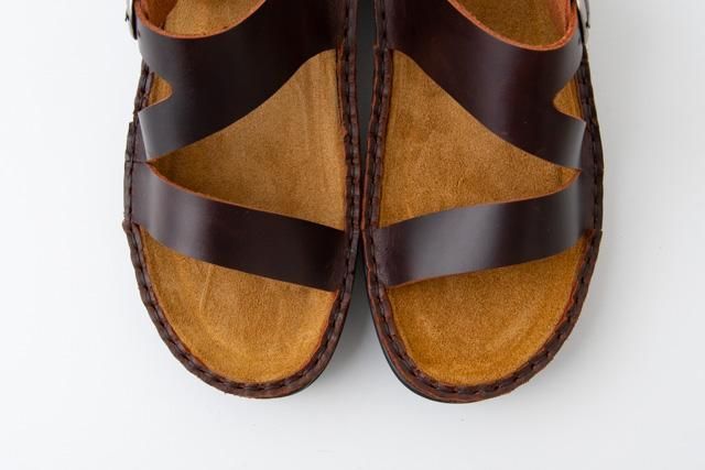 NAOT ナオト GENEVA ジェネバ サンダル Buffalo Leather（赤茶