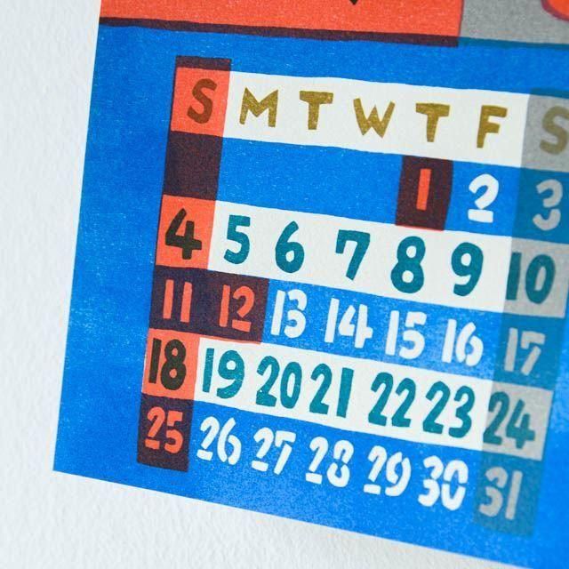 よつめ染布舎 カレンダー 2026 ネコポス便対応 - FRANK暮らしの道具