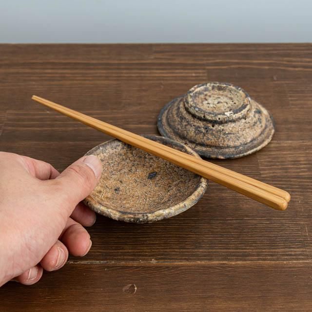 稲吉善光 笠間 鉄釉三寸皿｜通販 うつわ 器 オンライン ｜FRANK
