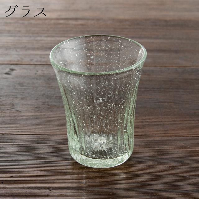 太田潤 手吹きガラス工房 細モールグラス 01 小 クリア