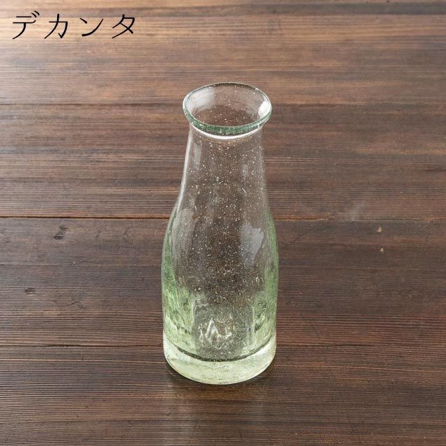 太田潤 手吹きガラス工房 モールデカンタ 01 クリア｜通販 オンライン 作家物 うつわ 器 食器｜FRANK暮らしの道具