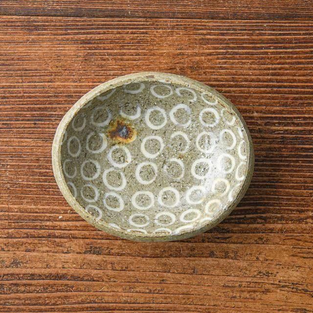 齊藤十郎 豆楕円皿 15 象嵌