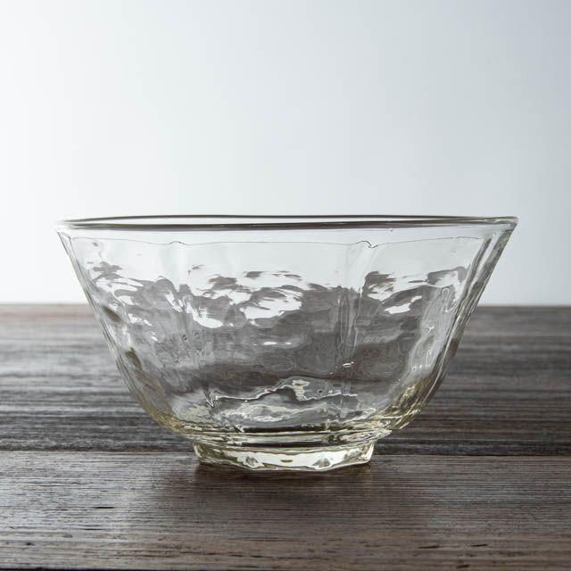 作家物 吹きガラス お茶椀 2個セット 美術品・アンティーク