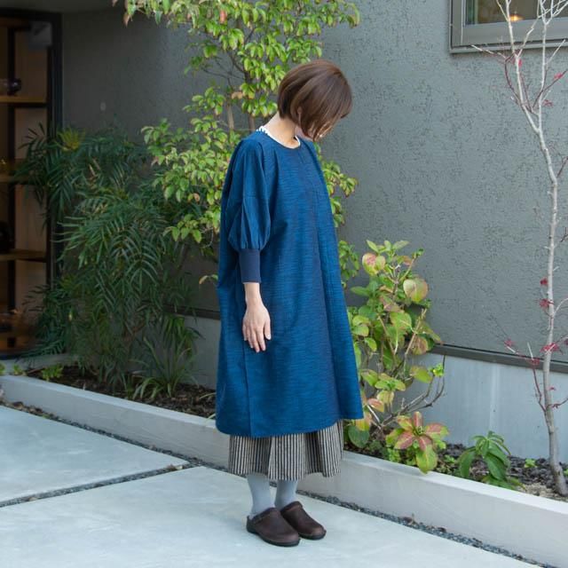 美品 うなぎの寝床 リネンKAPPOGI 割烹着 ワンピース グレー 麻100% KAPPOGI-103 近江 リネン | 商品一覧 | 地域文化商社 うなぎの寝床