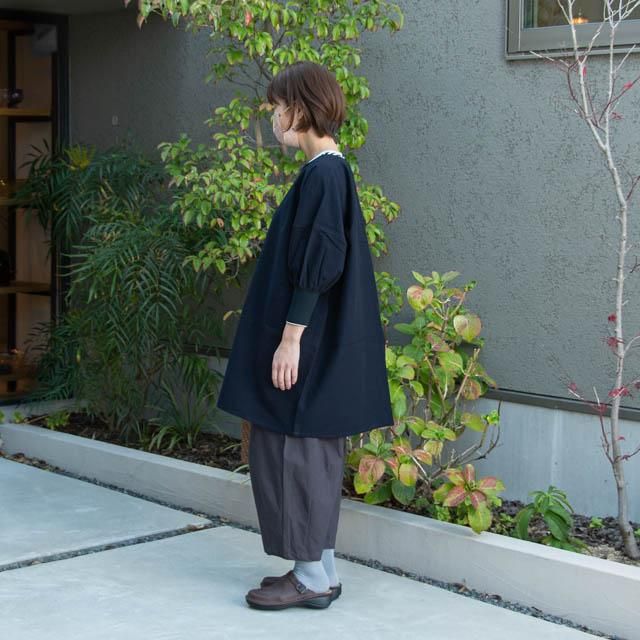 緑日 割烹着 ネイビー　en nichi 割烹着(KAPPOGI)手ぬぐいトーション付き