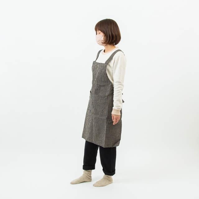 話題の人気 ヤンマ産業 会津木綿 キュロットパンツ(オフホワイト) ラフ ロング丈 パンツ