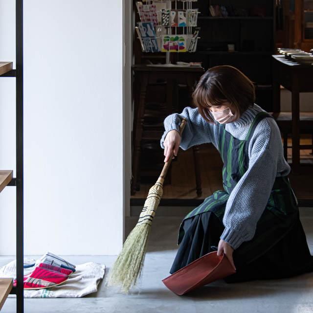 harappa 会津木綿 普通のエプロン 06 滝縞 H-0023-2｜はらっぱ 取扱