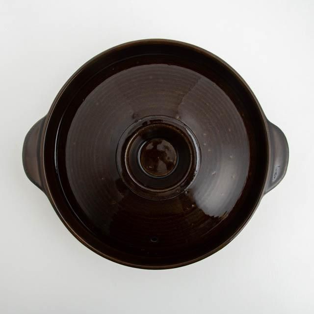 長谷園 伊賀焼 伊賀土鍋 大 アメ釉|陶器 通販 オンライン 長谷園 伊賀焼 伊賀土鍋 大 アメ釉|陶器 通販 オンライン