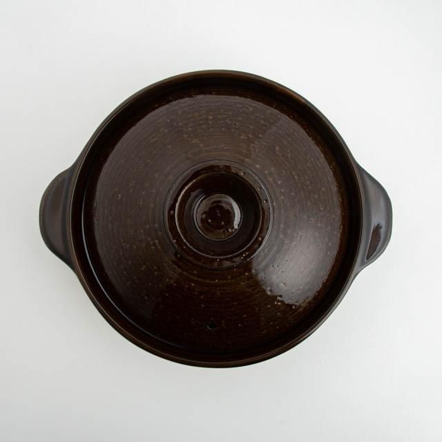 長谷園 伊賀焼 伊賀土鍋 中 アメ釉|陶器 通販 オンライン 長谷園 伊賀焼 伊賀土鍋 中 アメ釉|陶器 通販 オンライン