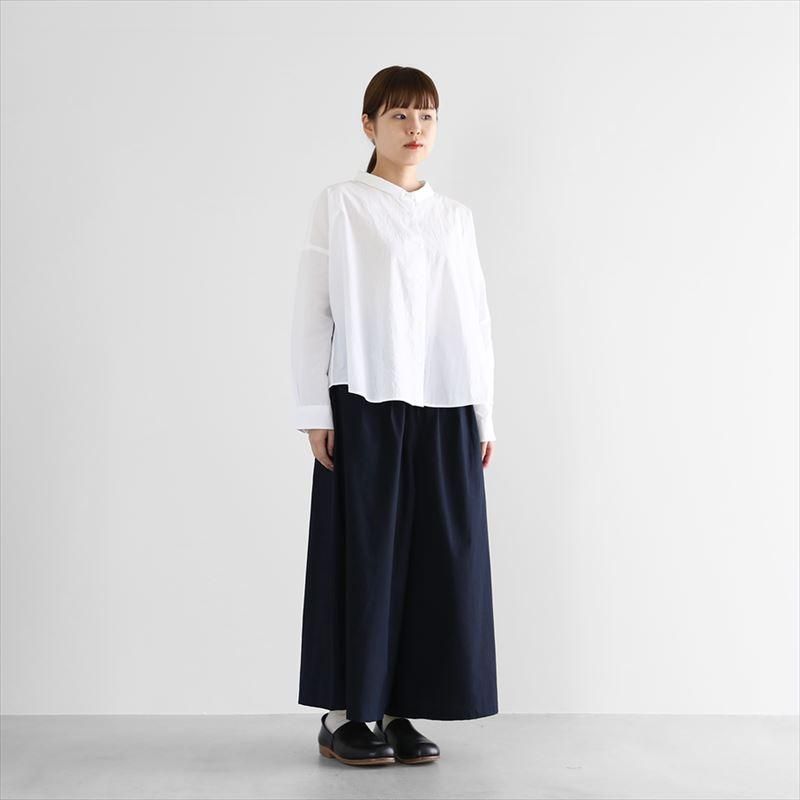 HUIS ハウス やわらかコットンスカートパンツ ダークネイビー レディース