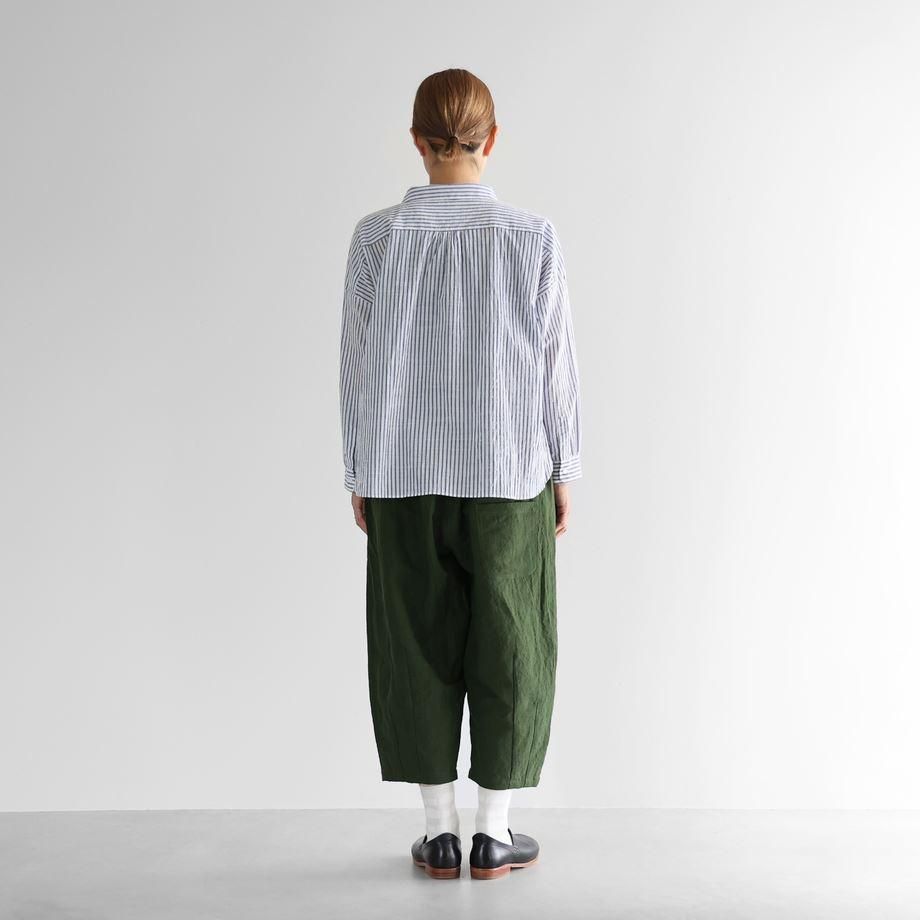 HUIS ハウス バンブーリネンバルーンパンツ エバーグリーン
