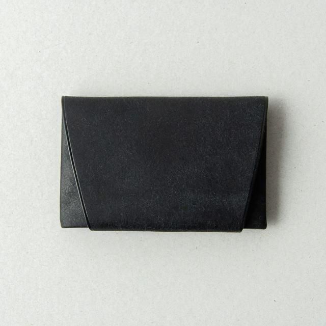 スカンクとアルマジロ 四角名刺入れ 05 ハバナ革 黒｜FRANK