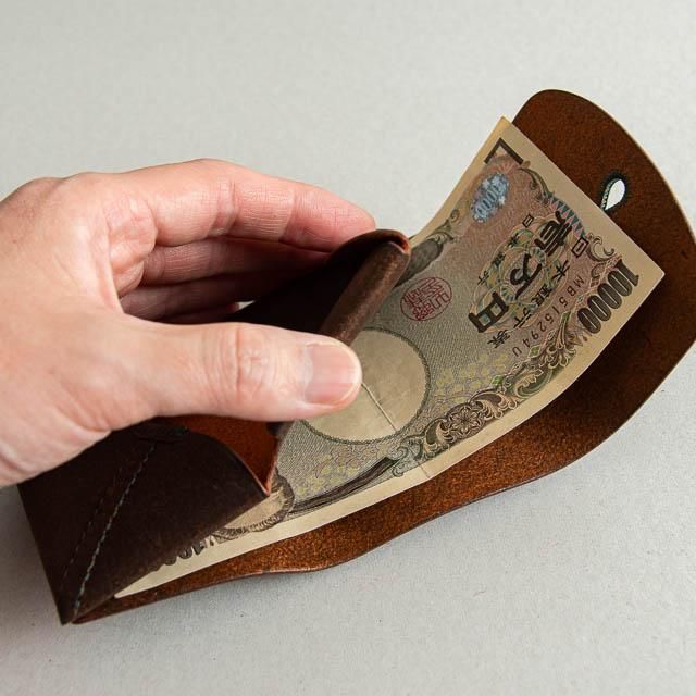 超特価激安の商品をすべて 掬い縫いの小財布 スカンクとアルマジロ 03 スメラルド ハバナ革 小物