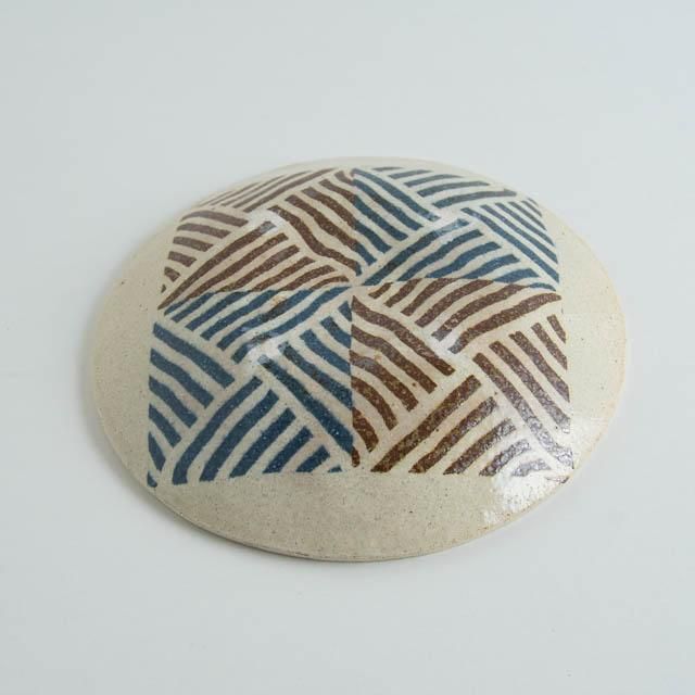 上杉家家訓 牧谷窯 杉本義訓 練り込み六寸皿 06｜器 通販 取り扱い 鳥取