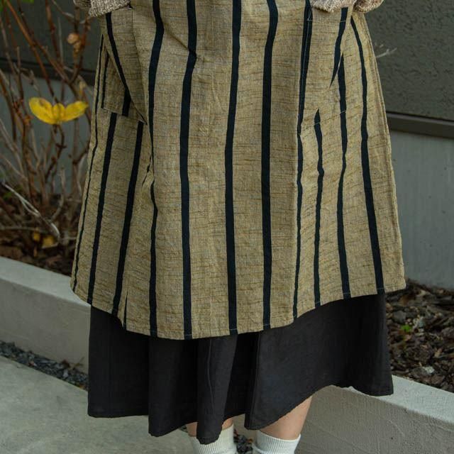 ちろちゃん様　ギャザースカート　エプロン　パンツ A.Nene✿タックギャザースカート ひまわり・ロング/マキシ丈