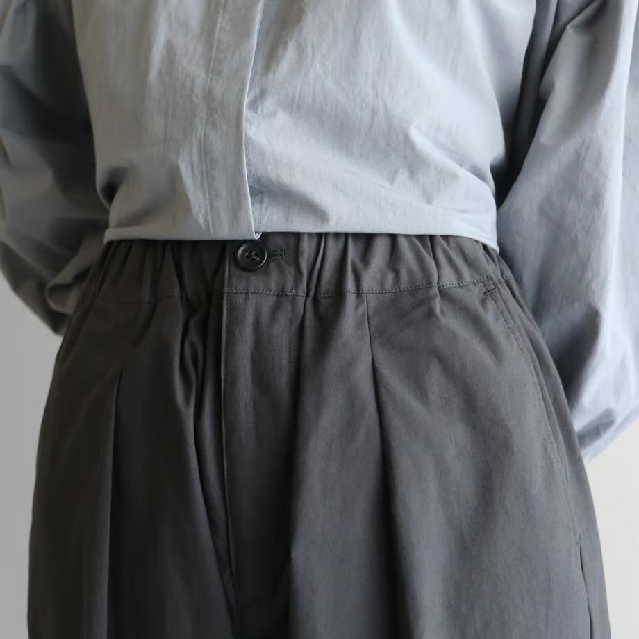 ダウンプルーフコットンワイドパンツ（ダークネイビー）【ユニ