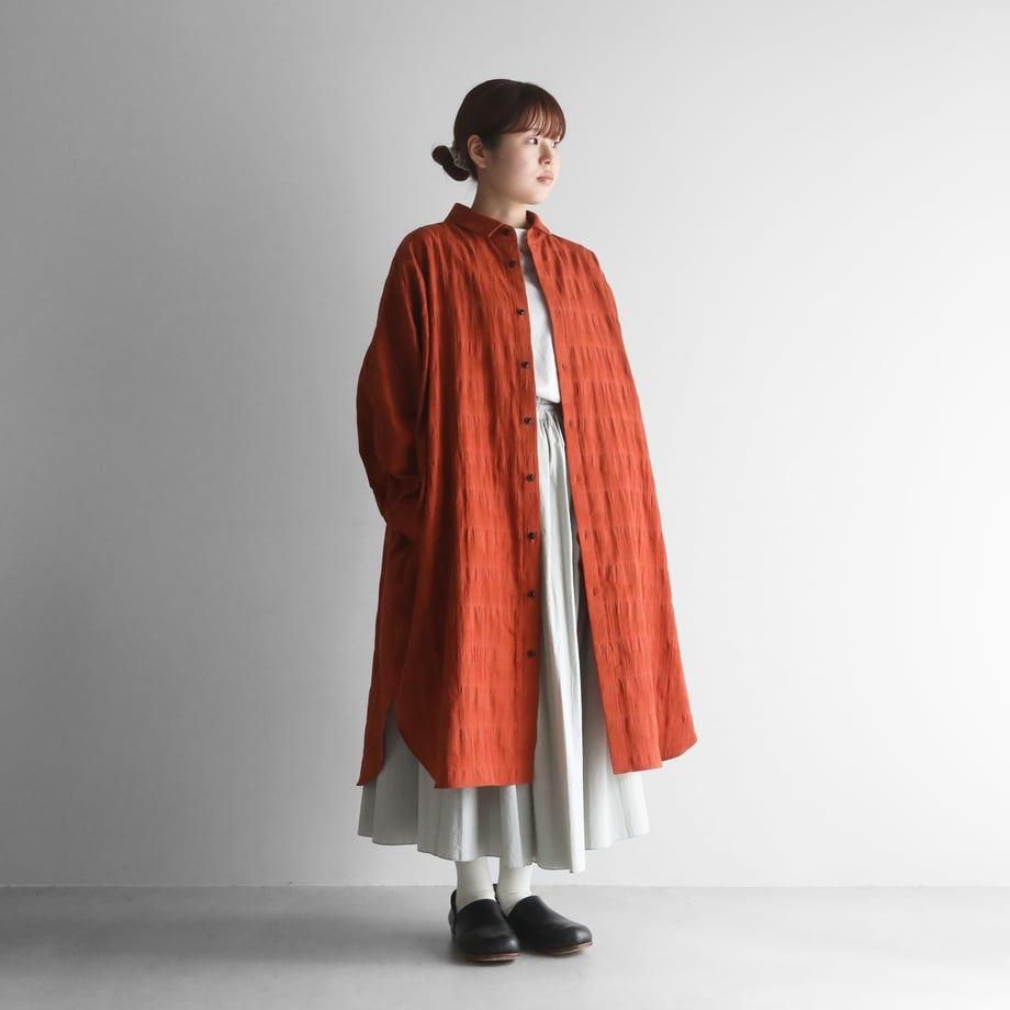 【美品】コットンハウスアヤ〈日本製〉立体織り柄フーデットワイドロングコートF緑茶 楽天市場】【日本製】こしぼちりめんフレアーロングジャケット