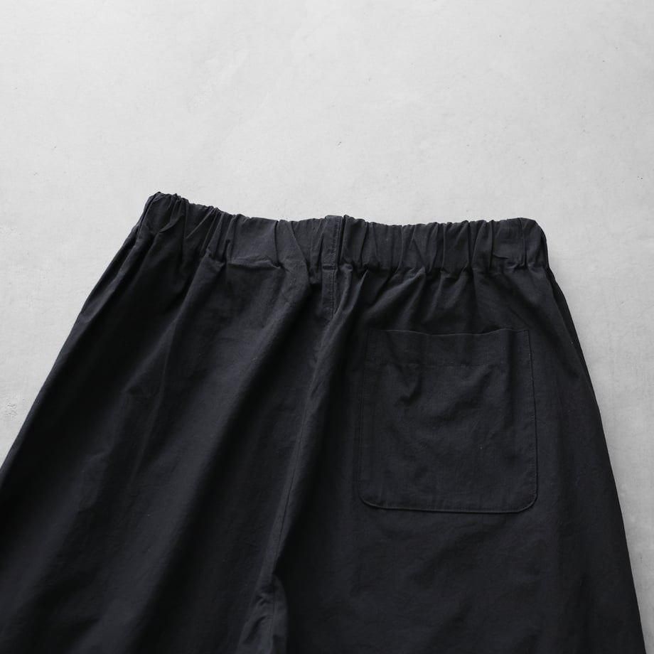 HUIS ハウス コードレーンワイドパンツ ブラック ユニセックス