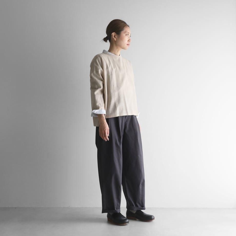 【セール 登場から人気沸騰】 HUIS ハウス オーガニックコットンライトオックスワイドパンツ パンツ