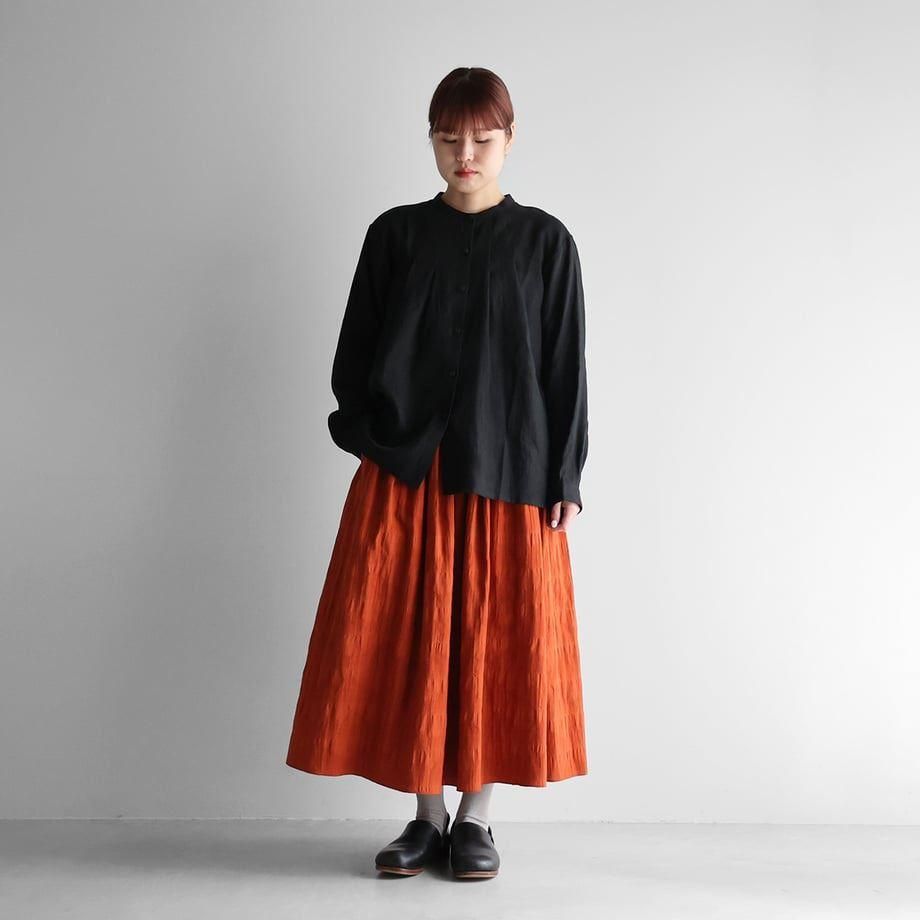 HUIS ハウス 柄二重織シャトルジャガードロングスカート
