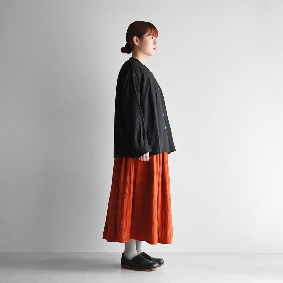 HUIS ハウス 柄二重織シャトルジャガードロングスカート