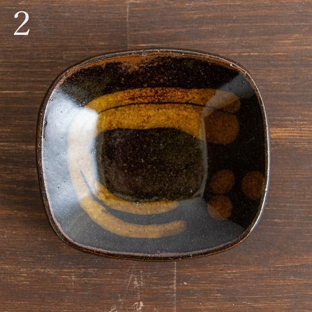 齊藤十郎 スリップ 角豆皿 黒｜陶芸 静岡 伊東 通販 オンライン