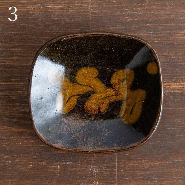 齊藤十郎 スリップ 角豆皿 黒｜陶芸 静岡 伊東 通販 オンライン