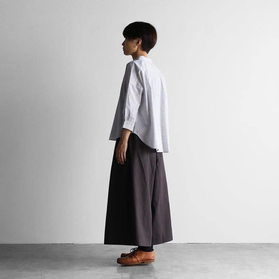 HUIS 遠州織物　U108　8分袖コードレーンワイドブラウス 8分袖コードレーンワイドブラウス U108をリリースしました／ – HUIS