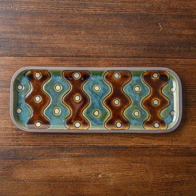 高畑伸也 一翠窯 角皿長 60 - FRANK暮らしの道具 オンラインショップ