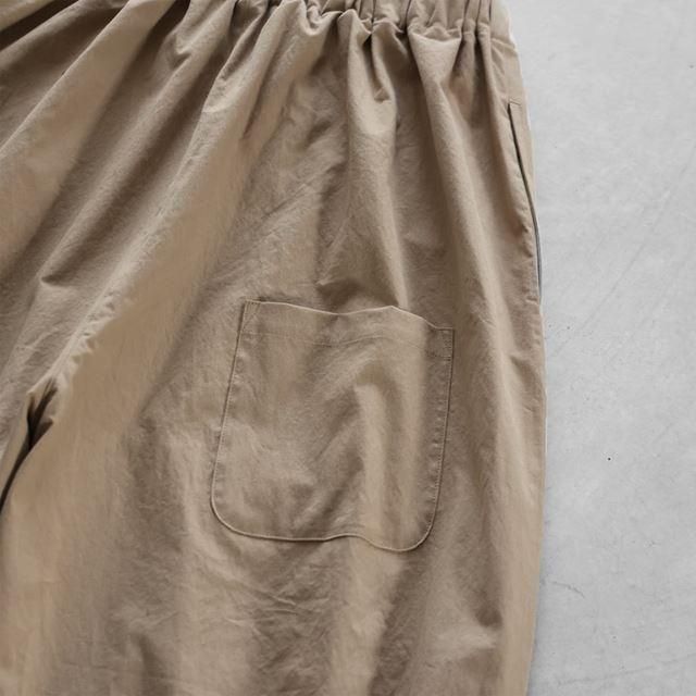 美品☆HUIS 遠州織物 綿麻 コットンリネン バフクロスバルーンパンツ 綿麻(コットンリネン)バフクロスバルーンパンツロング 506Lを