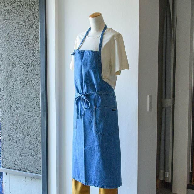 NAPRON DENIM CRAFT APRON BLEACH INDIGO NP-AP09-9ABIN ナプロン エプロン デニム生地 