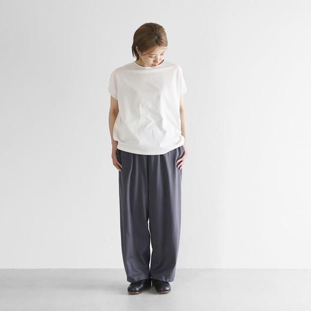 HUIS ハウス ［HUIS in house］SUVIN COTTONバルーンパンツロング ダークグレー ユニセックス