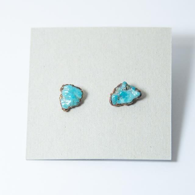 アリゾナターコイズのフリンジピアス アリゾナターコイズのフリンジピアス