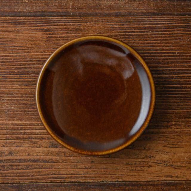 高橋あい 星の宮製陶 3.5寸平皿 飴 01