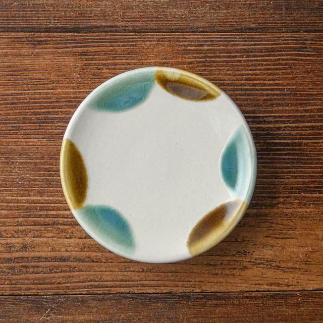 高橋あい 星の宮製陶 3.5寸平皿 三彩