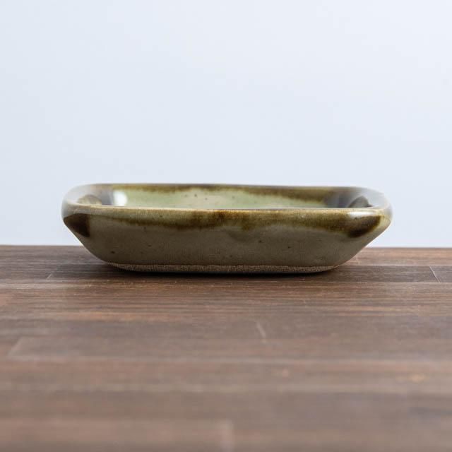 佐久間藤太郎窯 【益子】 小角茄子皿｜FRANK暮らしの道具