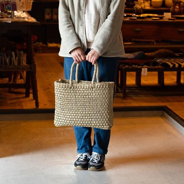 須浪亨商店 岡山 いかご大 いぐさ かごバッグ｜FRANK暮らしの道具