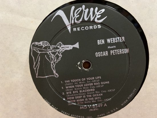 BEN WEBSTER MEETS OSCAR PETERSON - 古書・レコード・CD｜トマト書房