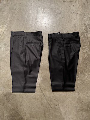 レトロマッチラベル 北欧デザイン 鳥 Pleated trousers Type2. Size S