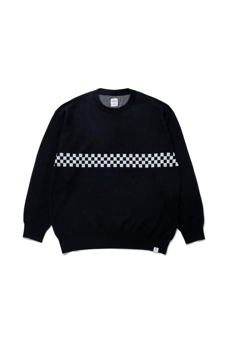 L/S C-NECK JACQUARD SWEATER 