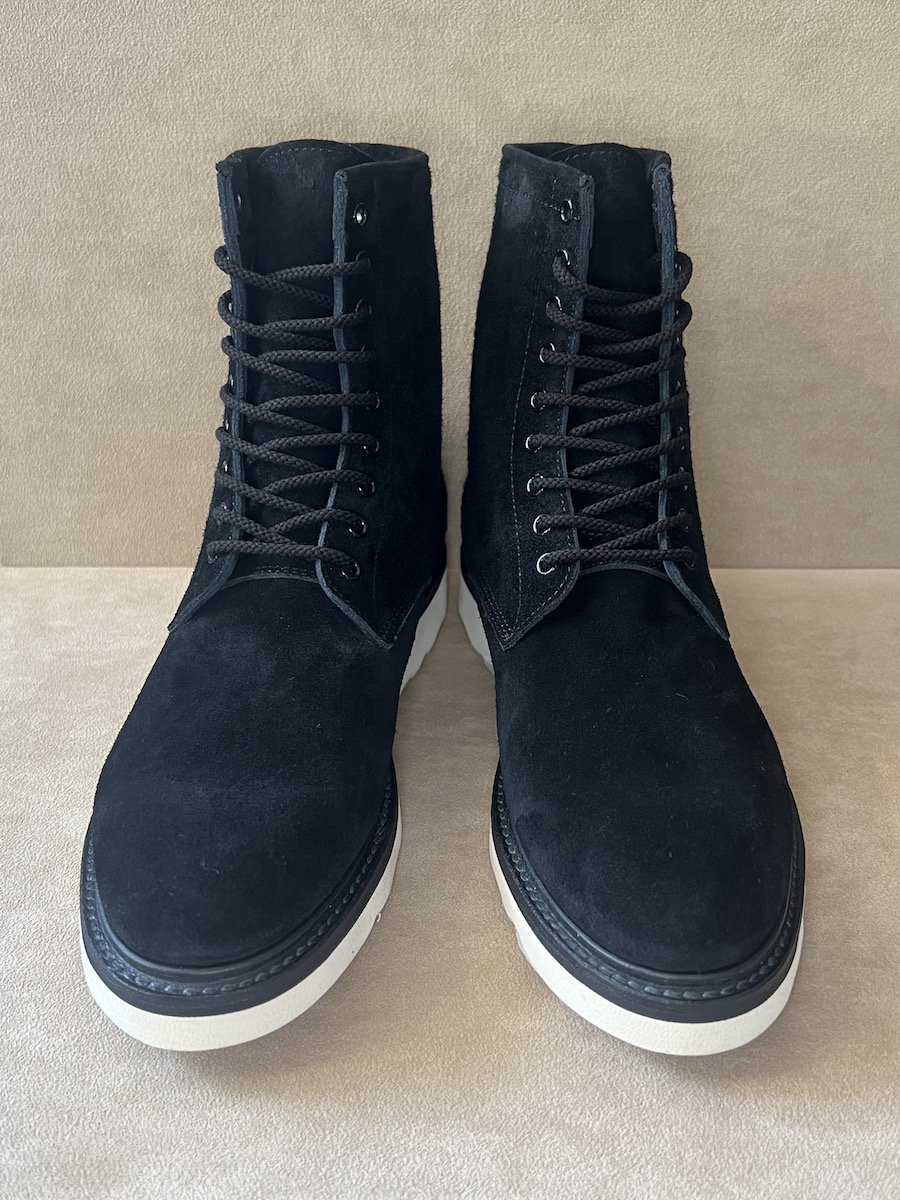 Suede Leather Zipper Unit Military Boots - shackman