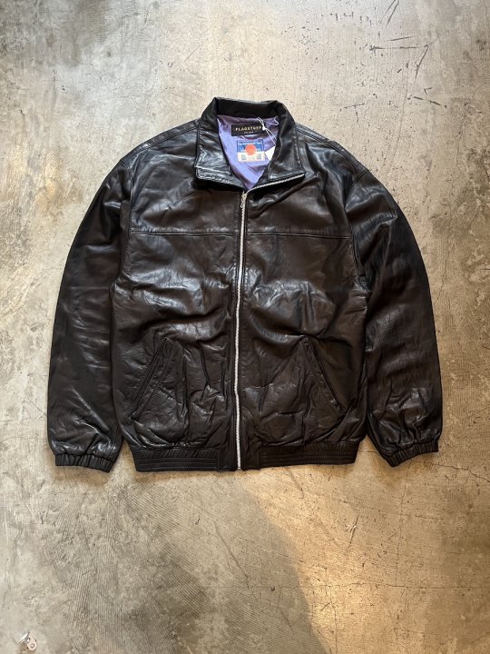  LEATHER TRACK JACKET (x blackmeans)
