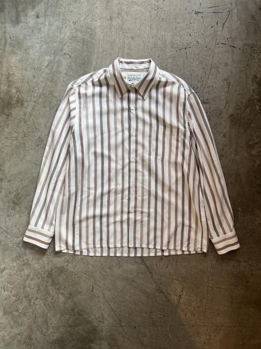 STRIPED REGULAR COLLAR SHIRT L/S