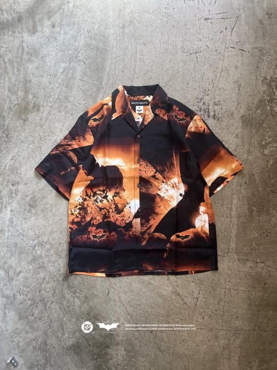 THE DARK KNIGHT TRILOGY / S/S HAWAIIAN SHIRT ( TYPE-1 )